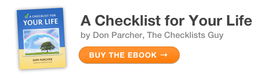 New ebook: A Checklist for Your Life